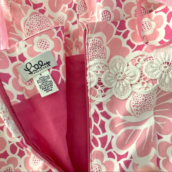 Lilly Pulitzer Halter Top Pink Print Size 4 - Picture 2 of 5